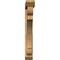 Ekena Millwork Olympic Slat Rough Sawn Bracket w/ Offset Brace, Western Red Cedar, 6"W x 40"D x 44"H BKT0604X40X44OLY06RWR - alternate 3